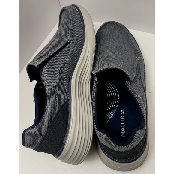 Náutica Navtech Comfort Slip on Gray Men Snickers Size 9 - Picture 3 of 10